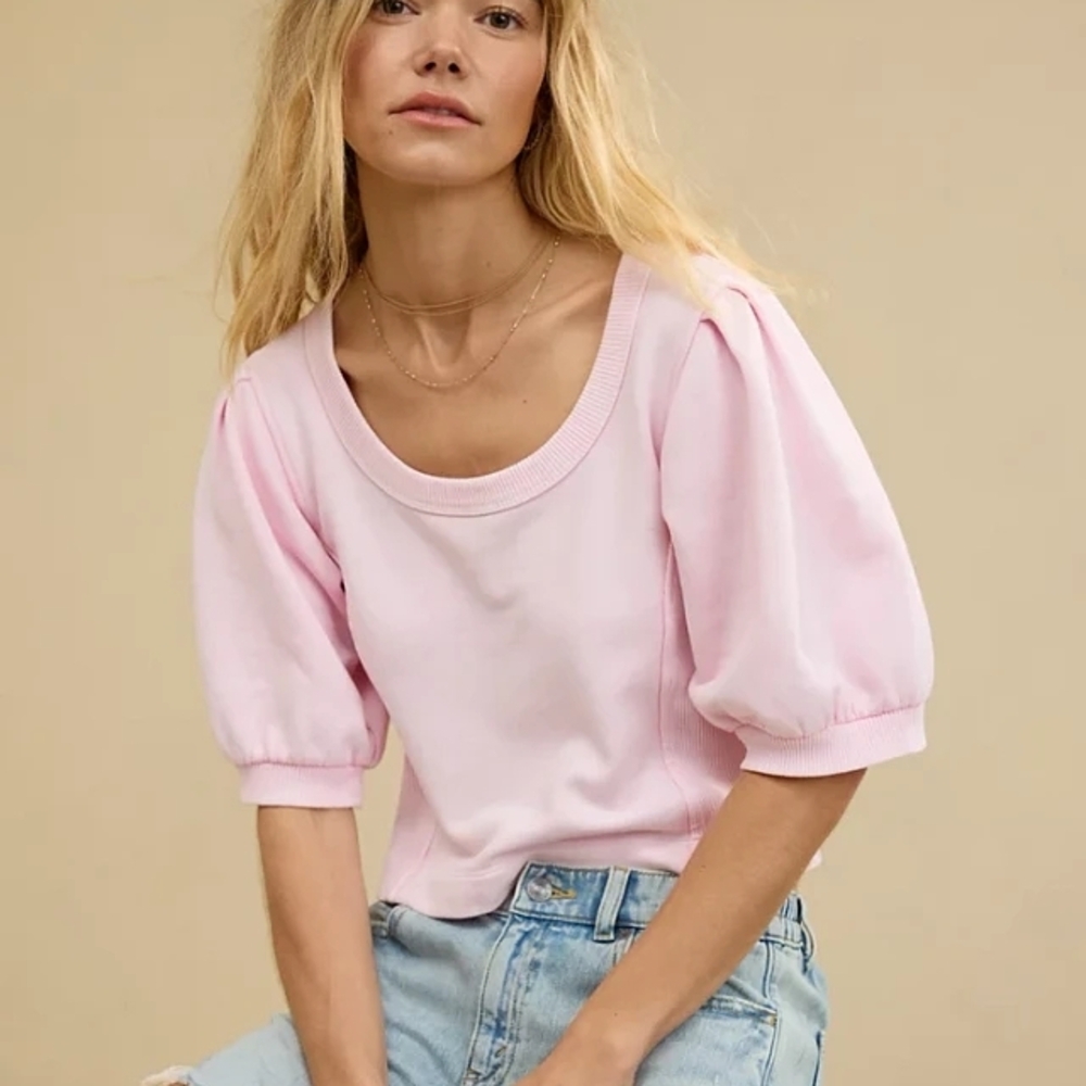 Aerie - NWOT Seams Right Blush Top - L